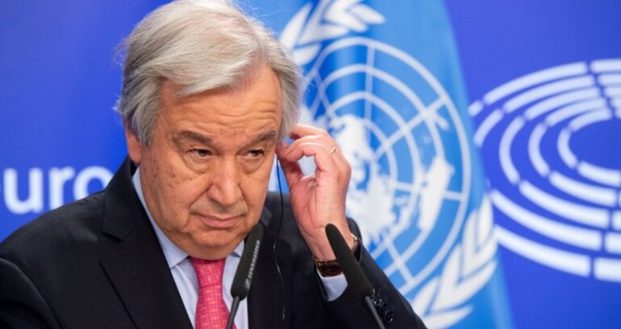 Rinnovabili • Working visit of Antonio GUTERRES – UN Secretary General – Press conference – Copyright: © European Union 2021 – Source : EP