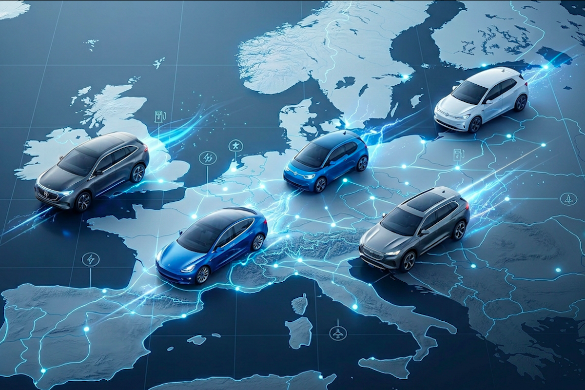 Rinnovabili • EU car market: EVs gain share amid 1.2% registration drop