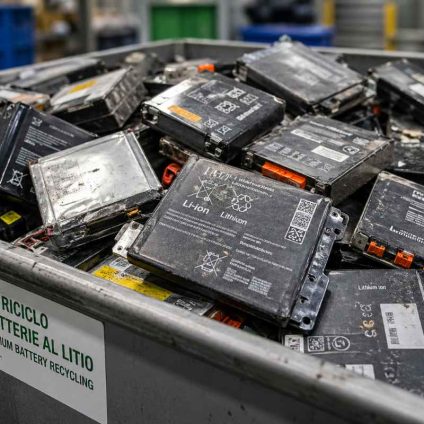Rinnovabili • lithium battery recycling 65% metal recovery in one minute