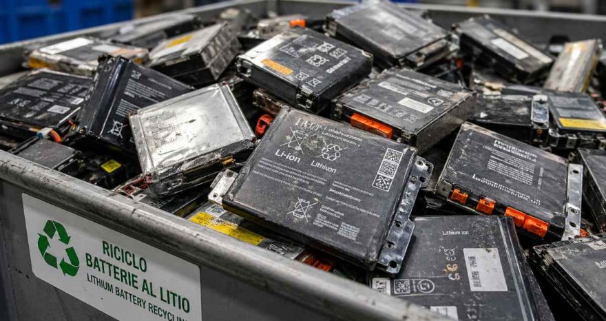 Rinnovabili • lithium battery recycling 65% metal recovery in one minute