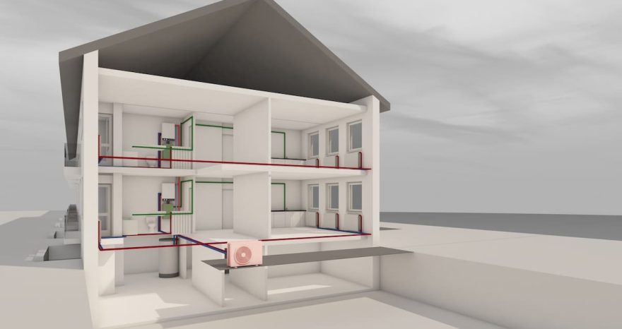 Rinnovabili • Multifamily heat pumps could replace central gas heating with propane-based systems